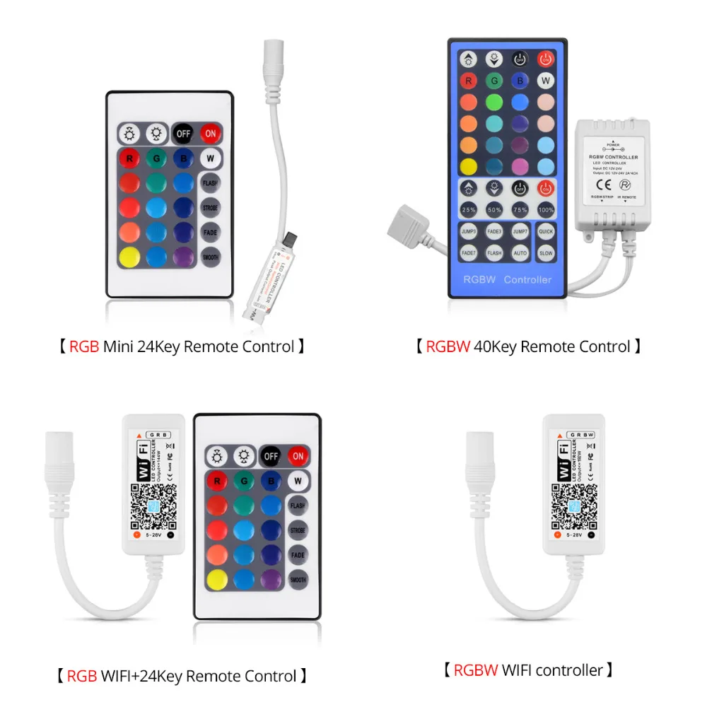 RGB RGBW RGBWW WIFI 5 м 5050 Светодиодная лента водонепроницаемая гибкая светодиодная