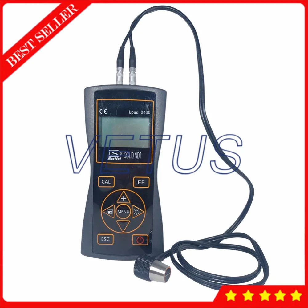 UPADX 400 Through Coating Ultrasonic Thickness Gauge with Width Measuring Device 1000 Groups Storage Auto Velocity Route Correct |