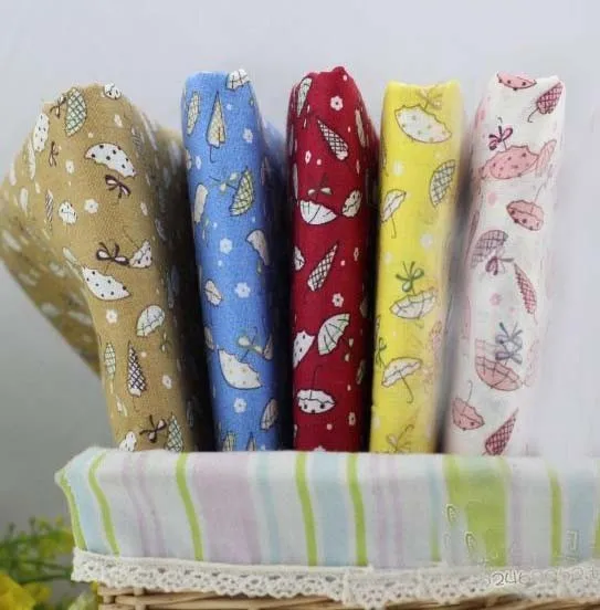 Beautiful 24x24cm 100% cotton umberlla printed fabric patchwork Bundle free shipping | Дом и сад