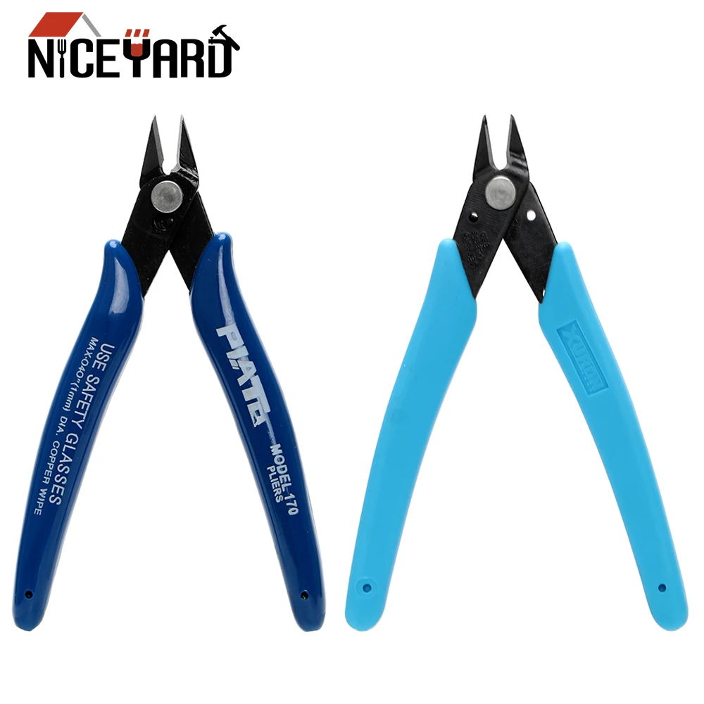 

NICEYARD Side Cutting Nippers Wire Cutter Electrical Wire Cable Plier Side Snips Flush Pliers DIY Tool Model Pliers Hand Tools