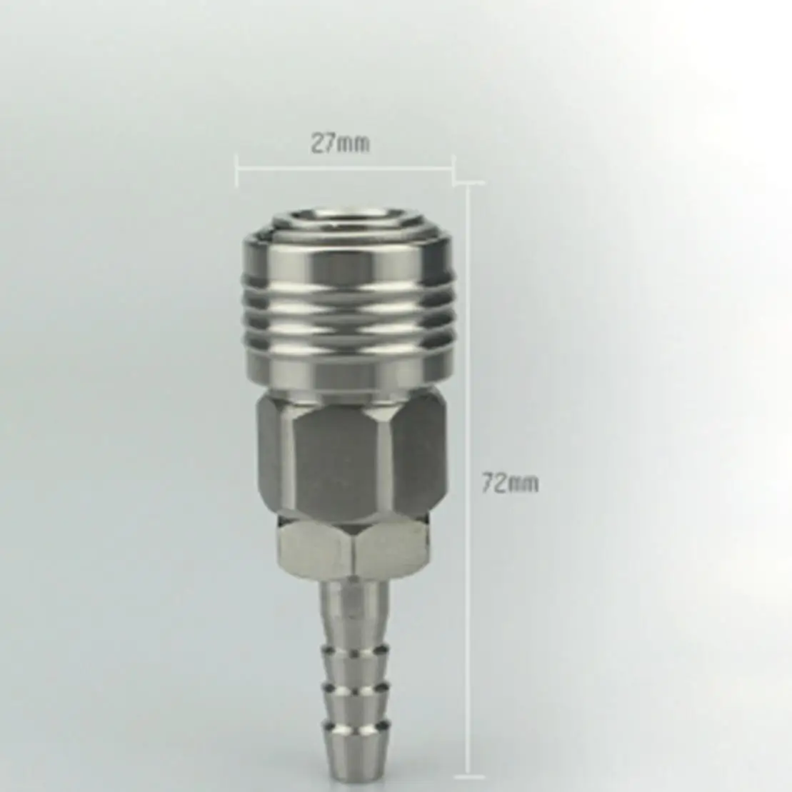 

8mm Hose Barb x Socket Pneumatic C Type Self-Locking Quick Release Connector