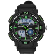 Так Для мужчин Цифровые кварцевые часы Для мужчин спортивные часы Relógio Masculino шок Relojes светодиодный военные Водонепроницаемый наручные часы для мальчиков