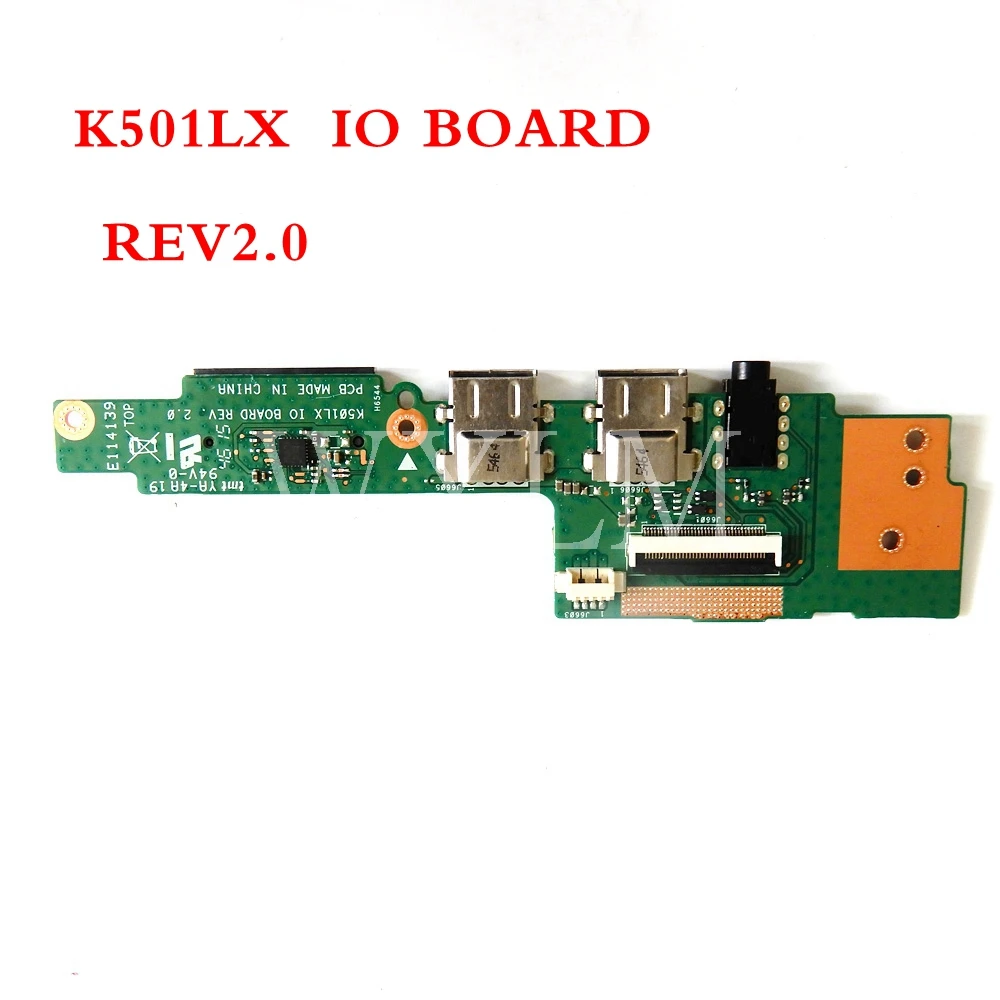 K501LX IO_board REV2.0 для ASUS K501 K501L A501L K501LB K501U K501UW ноутбук аудио USB2.0 IO Плата интерфейс