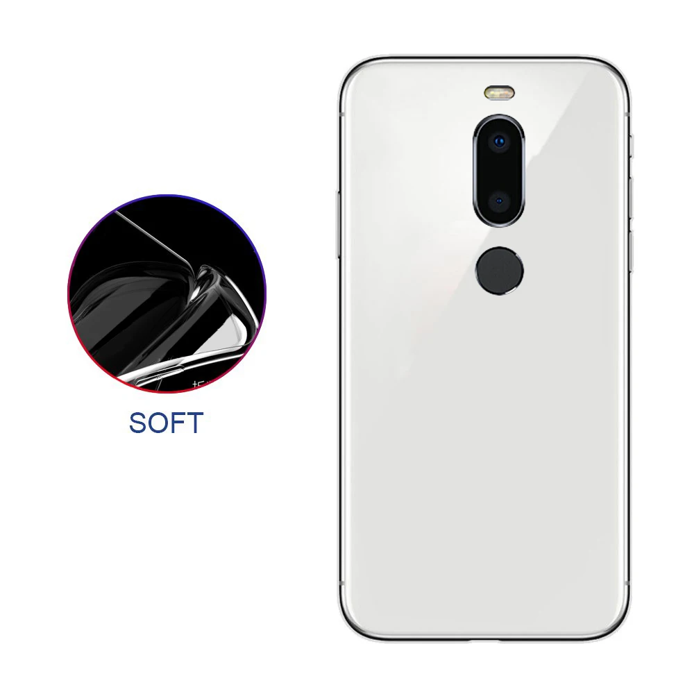 Полноразмерный защитный чехол для Meizu X8 прозрачный индивидуальный мягкий