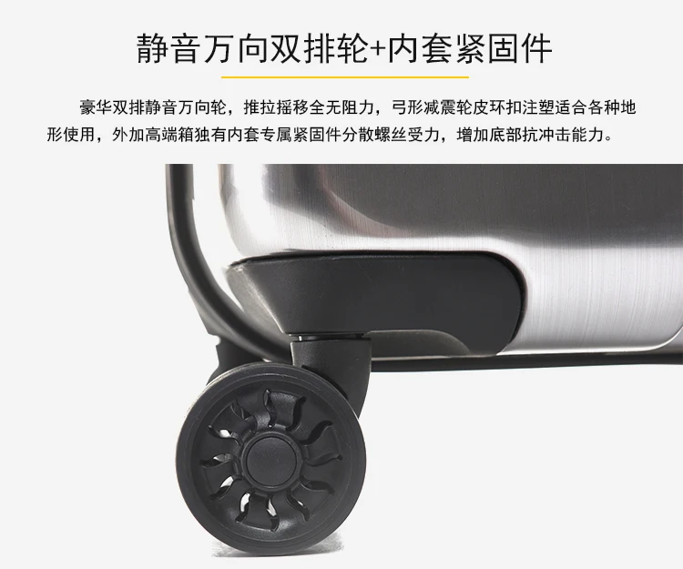 US $116.22 CARRYLOVE High Quality Luggage 20242629 Size Space Gold PC Rolling Luggage Spinner Brand Travel Suitcase