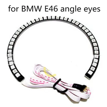 

for BMW E39 E46 E60 E92 E36 Excellent RGB 4X131mm Angel Eyes kit Multi-Color Ultrabright 16 Colors LED Halo Rings marker
