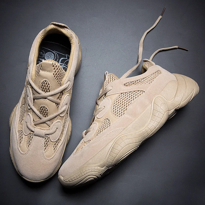 

QWEDF Men's sneakers 2019 Breathable Mesh Shoes Sneakers Spring New Korean Men's Shoes Fashion Old Shoes black/white CZ-23