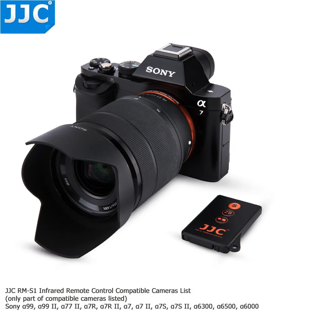 JJC Беспроводной ИК-пульт дистанционного управления Управление для SONY a7SIII a77II a7RIII A7R Характеристическая вязкость полимера a7S a6300 a6000 NEX5N NEX6 NEX7 заменить RMT-DSLR1 RMT-DSLR2