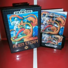Alien Storm игровой Картридж с коробкой и руководство 16 бит MD карты для Sega megadrive для Genesis