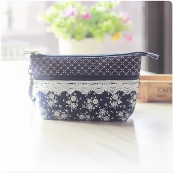 

Cotton floral lace women mini handbag ladies day clutches wristlets bag small phone pouch bolsa feminina bolso mujer for girls