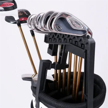 

9 Iron Portable Golf Bag Club Holder Stacker Rack Organizer Accessories Golf club rack iron rack golf bag partner
