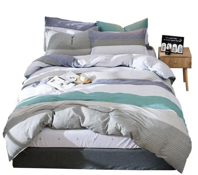 

Free Elements Textile Combed Cotton Four-piece Cotton Sheets Quilt Cover for Twill Active Printing And Dyeing Bed Products