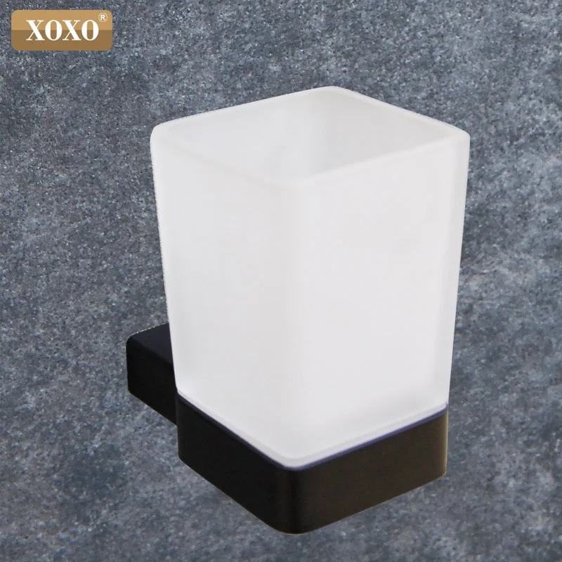 XOXO black stainless steel 304 towel ring robe hook toilet brush holder towel hang bathroom accessories sets of paper clips 4880