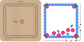 

New Photo frame Wooden die Scrapbooking C-393-6 Cutting Dies