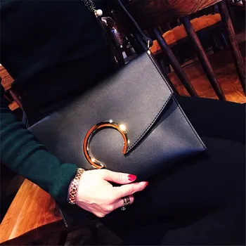 

Korean Style Woman Clutch Purse Banquet Modern Envelope Bag Solid Color PU Leather Cover Shoulder Crossbody Bags Birthday Gifts
