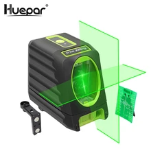 Huepar Laser Level Self-Leveling 360 Horizontal Vertical Cross Super Powerful Red Green Laser Beam Line Laser Outdoor Receiver