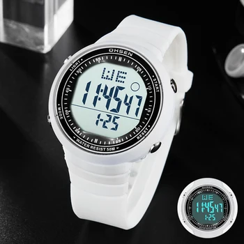 

Men Women Digital Sport Watch Waterproof LED Digital Quartz Military Army Green Wristwatch Relogio Masculino Male Children Clock