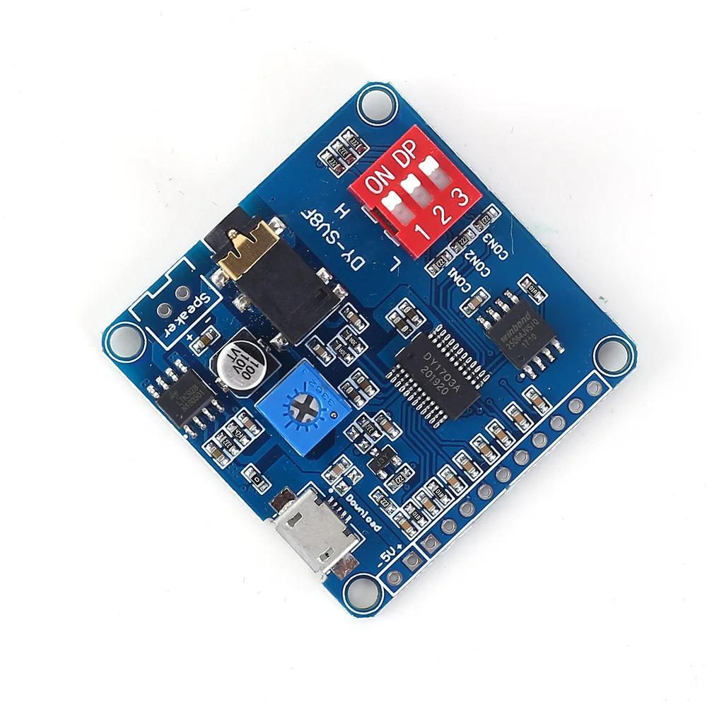 Модуль воспроизведения голоса mp3 плеер UART I/O триггерный усилитель класса D 5 Вт 64
