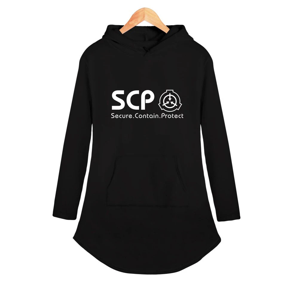Женское платье в стиле Харадзюку облегающее с капюшоном и основой SCP одежда для