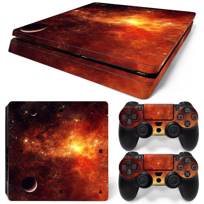 

Fire Color Star Universe Decal Skins for Ps 4 Slim for Playstation4 Slim for ps4 slim Vinyl Sticker Case