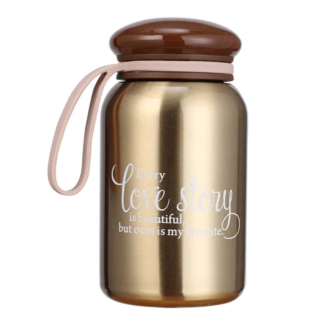 Cute Mini Thermos Flask Bottle Coffee Cup Stainless Steel Insulated