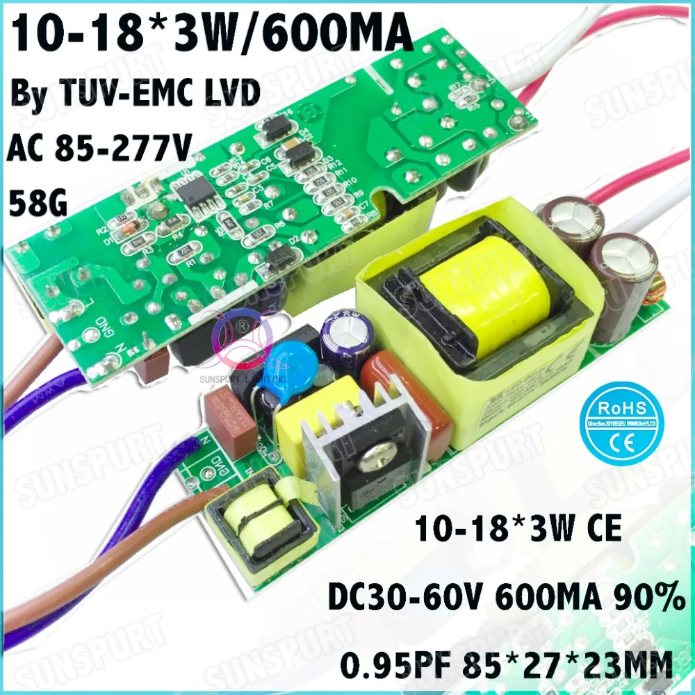 5 шт. светодиодная лампа 10 18 х3 Вт 600 мА|led power consumption|led supply 5vpower led grow |