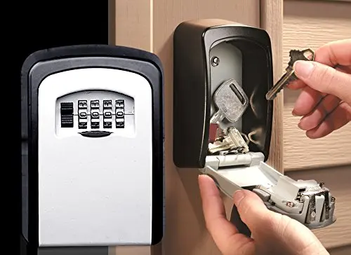 Safety Wall Mounted Combination Password Keys Locked Home Durable Storage Box Money Key Hider 4 Digit Security Secret Code Lock