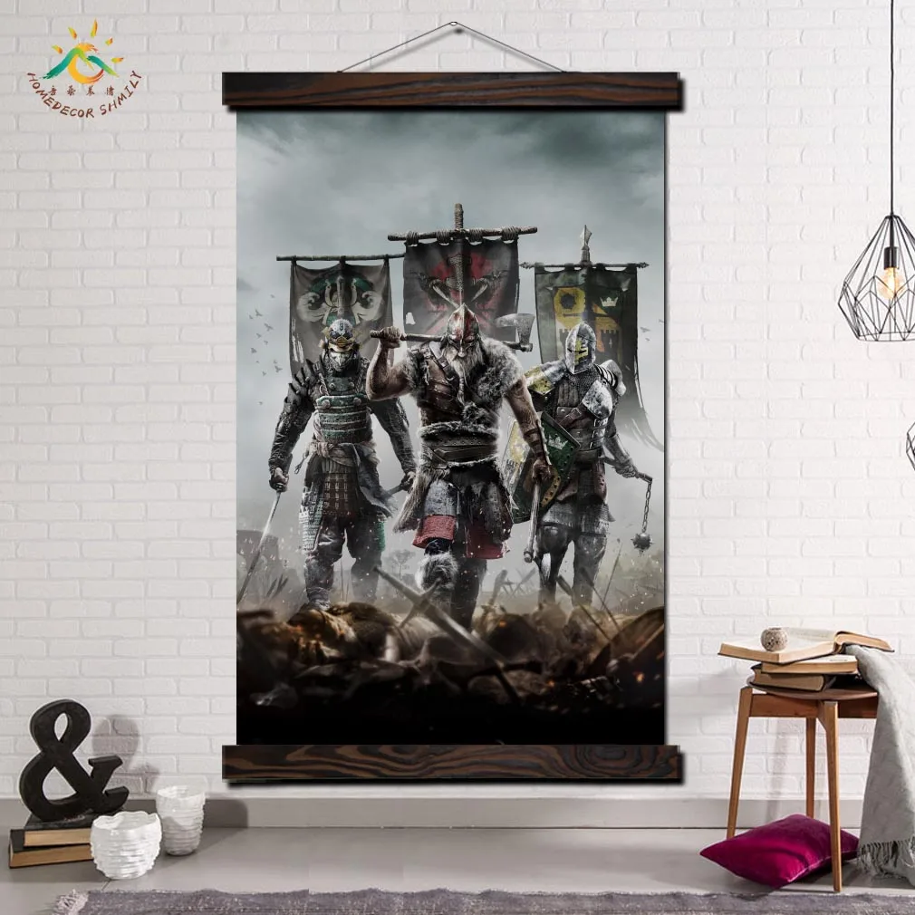 

Three Japan Samurai Wall Art Canvas Prints Painting Frame Scroll Painting Poster Decorative Picture art print wall poster