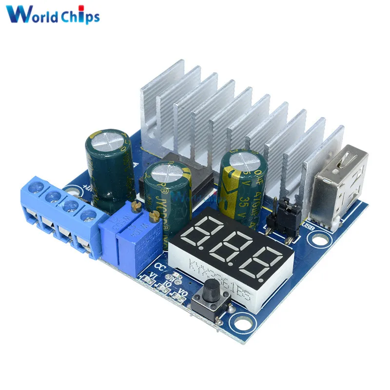 

DC-DC Converter Adjustable Step-up Module Power Supply 3~35V 6A USB Voltmeter Non-Isolated Step Up Module