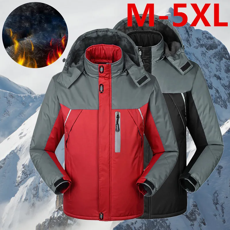 

Outdoor Sport Warm Coat Men's Winter Inner Fleece Waterproof Jacket Hiking Camping Trekking Skiing Male Jackets