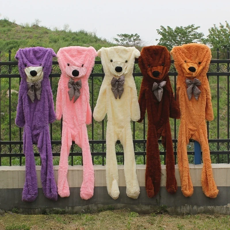 

80 Cm-250 Cm Bear Skin Giant Unstuffed Empty Teddy Bear Bearskin Coat Soft Big Skin Shell Semi Finished Plush Toys Soft Kid Doll
