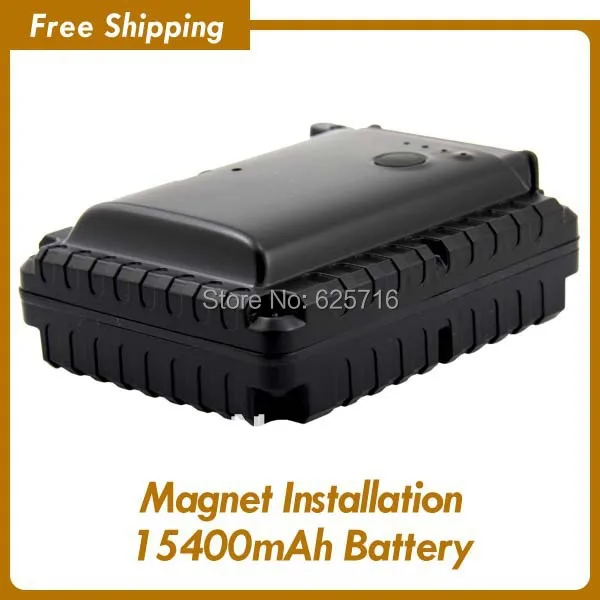 GPS Tracker with long standby over 3 years, 15400mAh backup battery