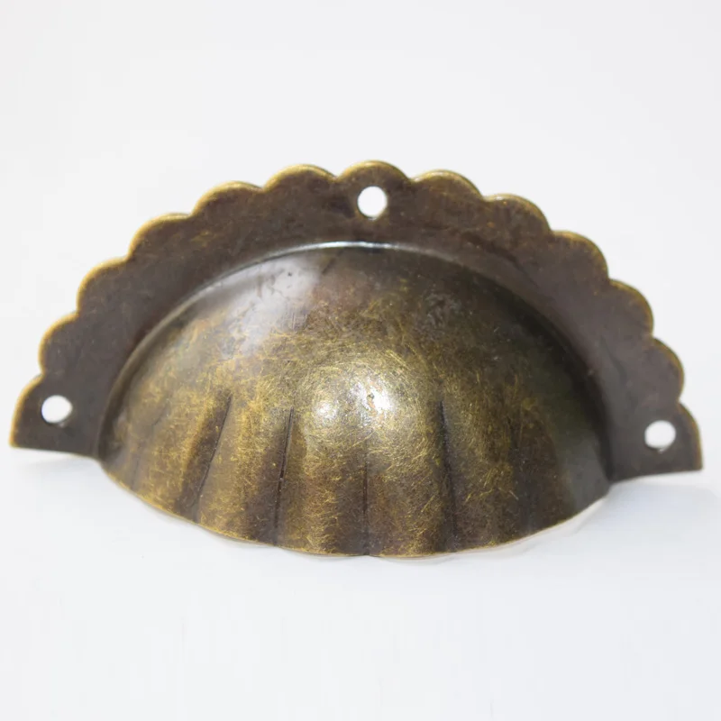 

71mmX37mm antique brass color metal Mohicans modeling drawer Cup Pulls Cabinet Knob Pull Handles