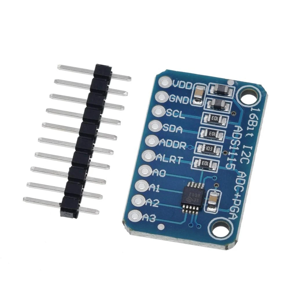 Модуль ADC 16 бит I2C ADS1115 4 канальный с усилителем усиления Pro для Arduino RPi 1