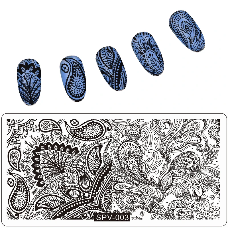 1 шт. декоративные пластины для ногтей из нержавеющей стали|art stamp template|stamp templatenail