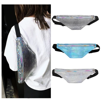 

Women New Fashion Spakling Snakeskin 3 Color Waist Bag Fanny Pack Money Belt Walle Bum Bag Pouch