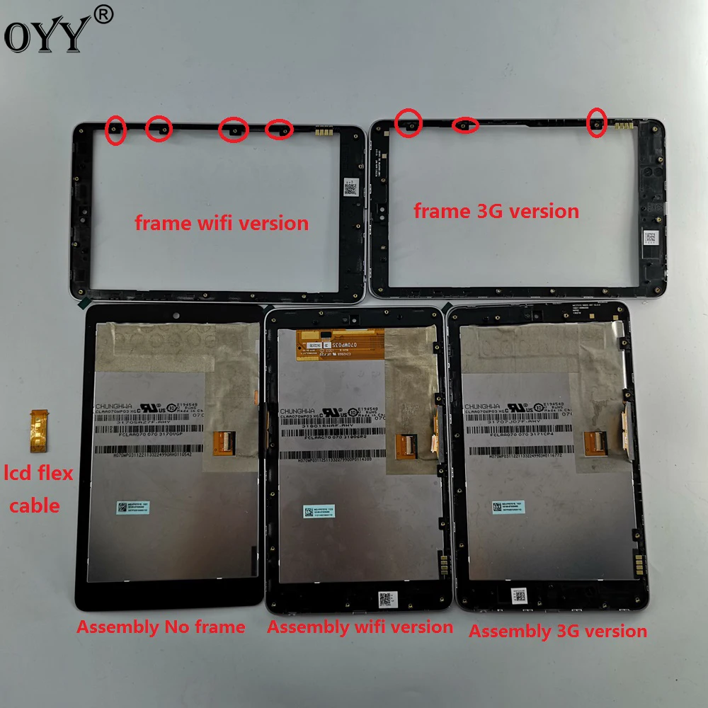 LCD display + Touch Digitizer Screen Assembly with frame flex cable for Google Nexus 7 nexus7 2012 ME370TG nexus7c me370T LCD display + Touch Digitizer Screen Assembly with frame flex cable for Google Nexus 7 nexus7 2012 ME370TG nexus7c me370T