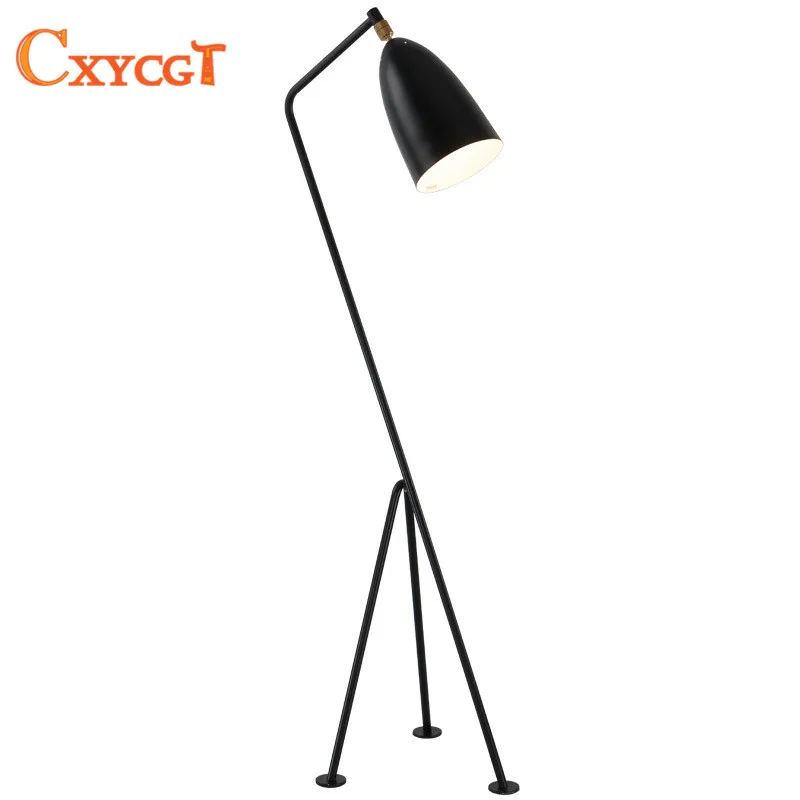 

Simple modern E27 LED floor lamp for living room sofa light balcony a lighting personality Three-legged vertical light fashion