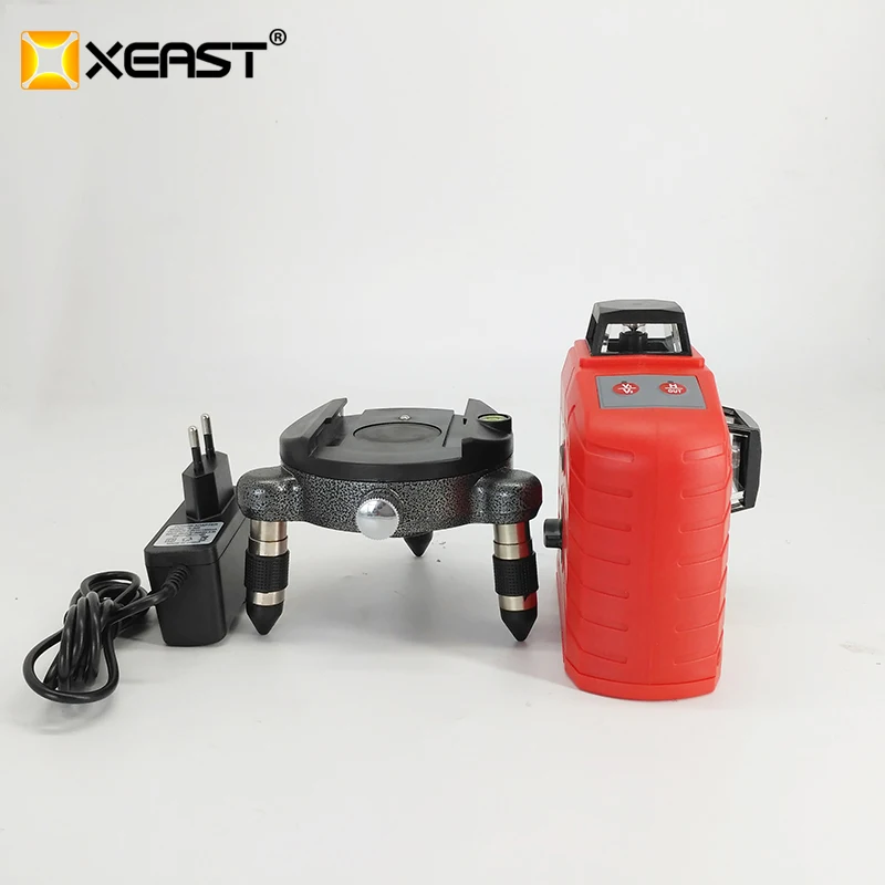 

XEAST XE-65D 12 Line 3D laser level 360 Vertical And Horizontal 3D Laser Level Self-leveling Red Beam