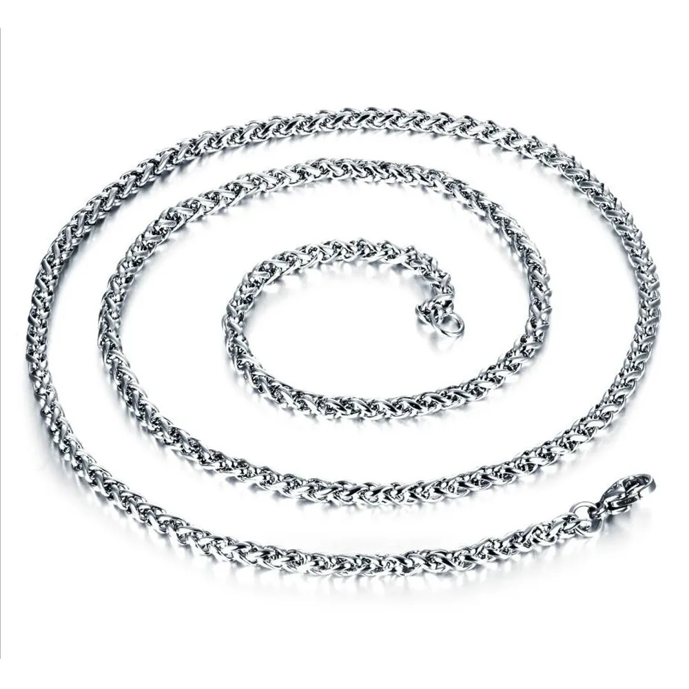Mimeng (20 pcs/lot) Wholesale 316L Stainless Steel Necklace Titanium