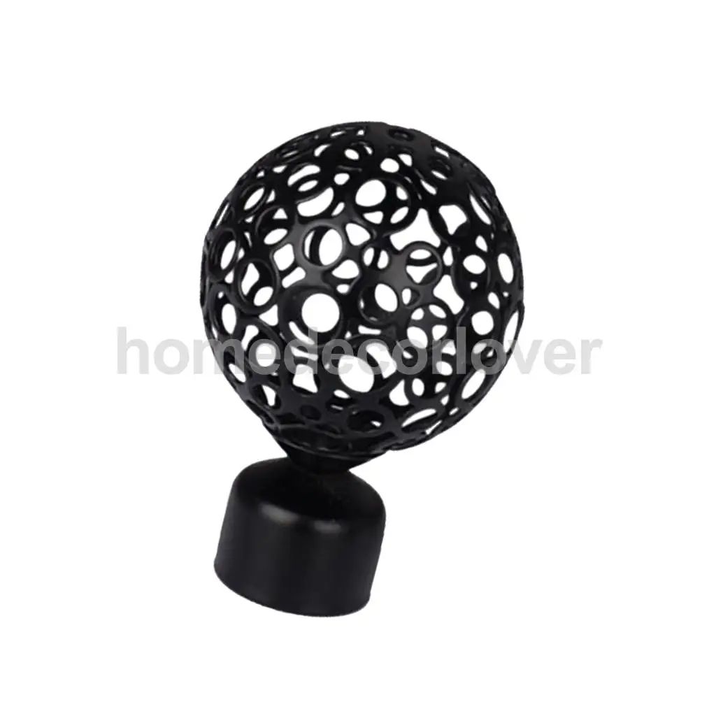1 Piece Retro Curtain Pole Rod Finials Ends Heads 28mm