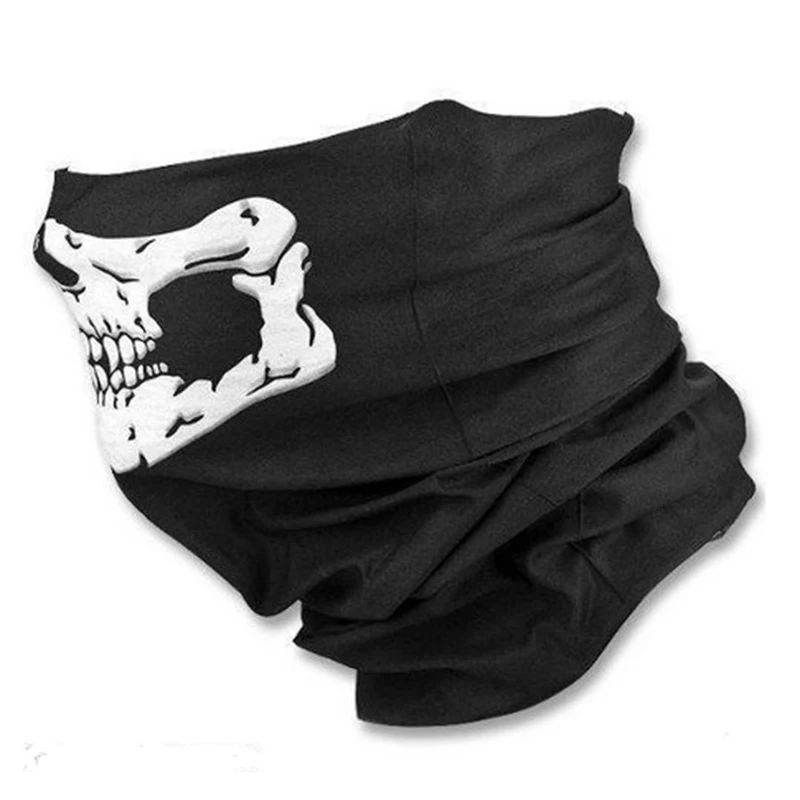 Multi-functional Outdoor Bike Motorcycle Helmet Skull Neck Face Bandana Mask for Paintball Ski Sport Headband Hiking Scarves