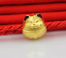 Pure 24K Yellow Gold Pendant 3D Cat Pendant 2.05g