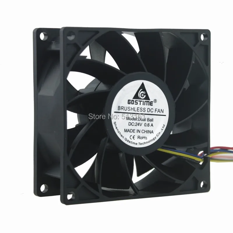 10 шт. Gdstime 24В 4Pin PWM 9238 92*92*38 мм водонепроницаемый 90 чехол для шарового уплотнителя
