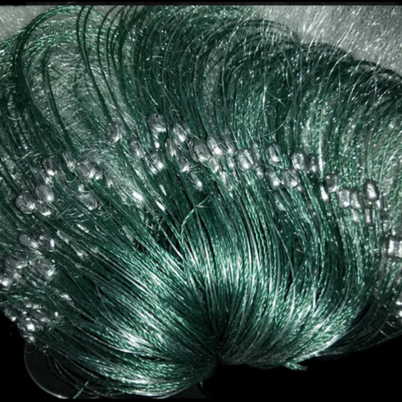 Soft thin silk gill net  H1.2*L60M 3layer 3 and 6cm mesh sink net fish trap sticky fishing net outdoor pesca fishing network