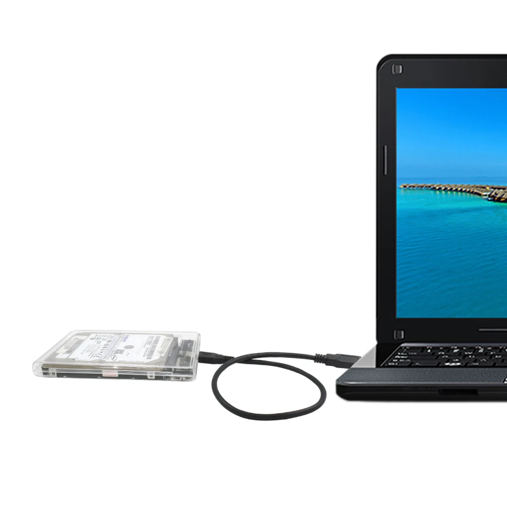 TISHRIC новейший прозрачный USB3.0 type-C SSD Чехол-адаптер DVD HDD Sata Caddy Optibay 9,5 мм 2,5 дюймов корпус жесткого диска