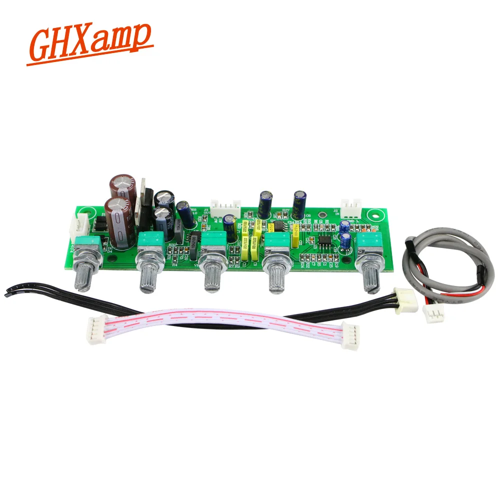 GHXAMP NE5532 усилитель сабвуфера 2 1 преусилитель тоновая плата тройные басы