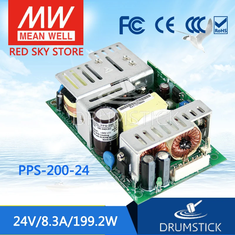 

MEAN WELL PPS-200-24 24V 8.3A meanwell PPS-200 199.2W Single Output with PFC Function