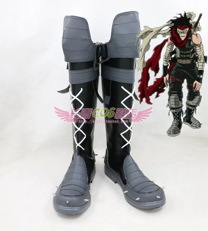 

My Hero Academia Boku no Hero Academia Chizome Akaguro Hero Killer Stain Cosplay Shoes Boots C006