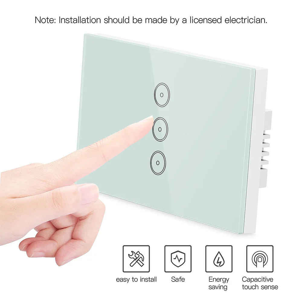 

3 Way US Standard WIFI Smart Switch With Smartphone App Remotely Control